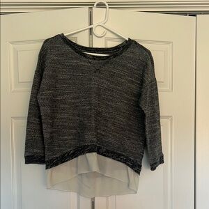 Women's Black and Gray Sweater